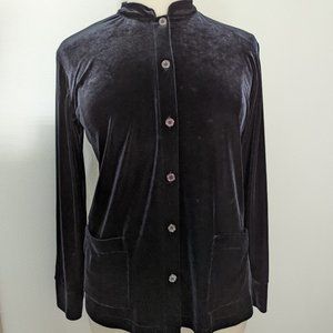 Super Goth! Vintage Stretch Velvet Jacket